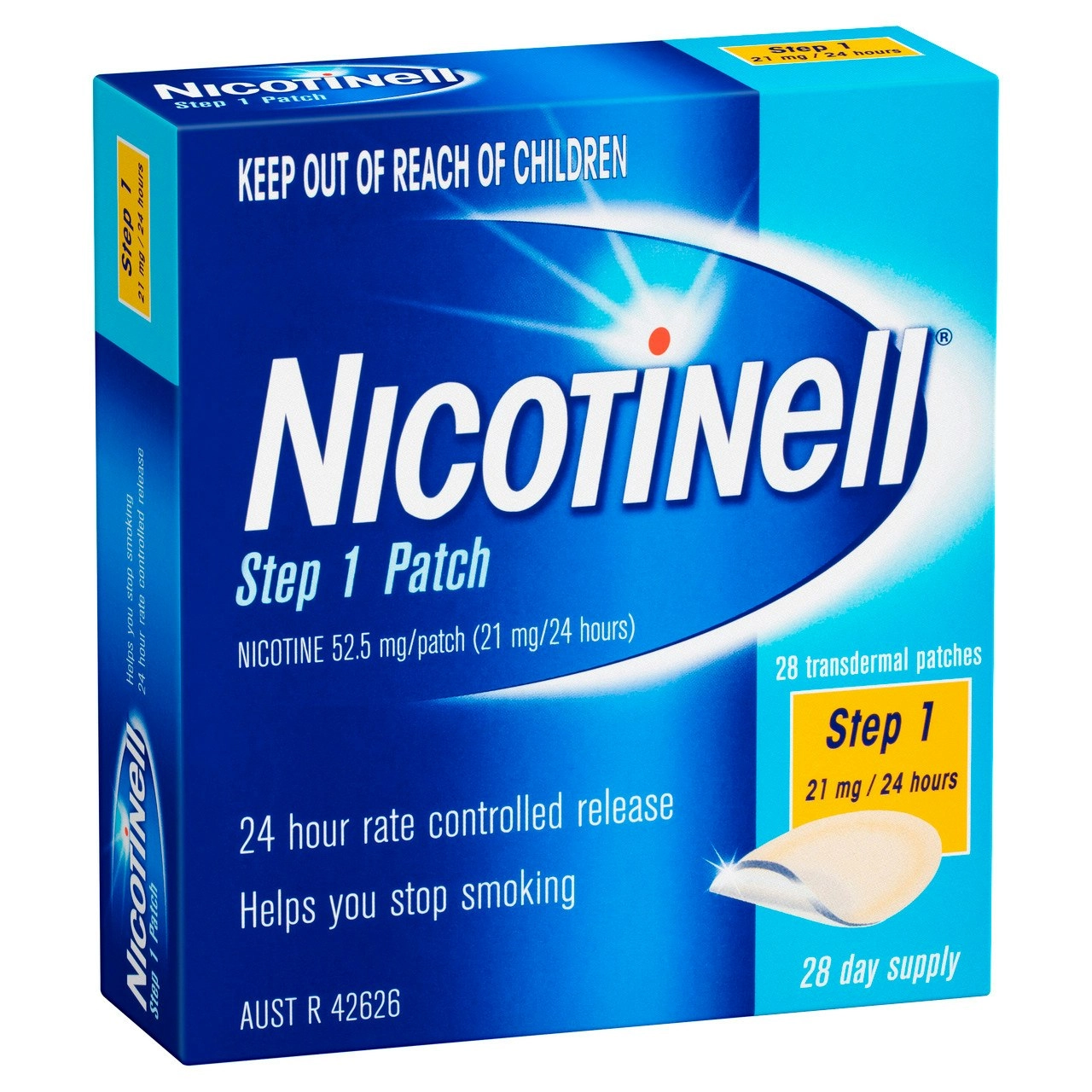 Nicotinell Stop Smoking Step 1 Patch 21mg 28 Pack