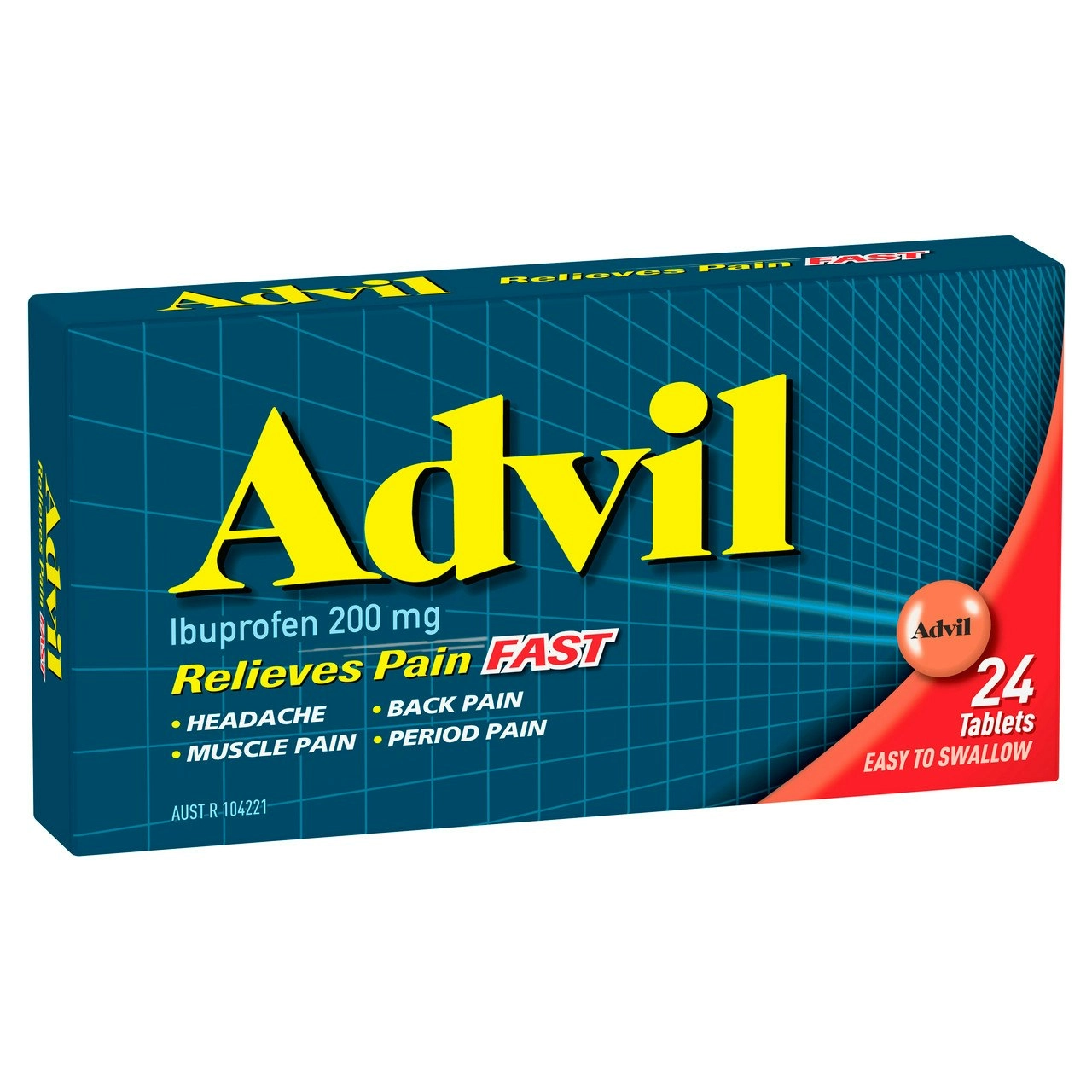 Advil Tablets 200mg Ibuprofen 24 Pack