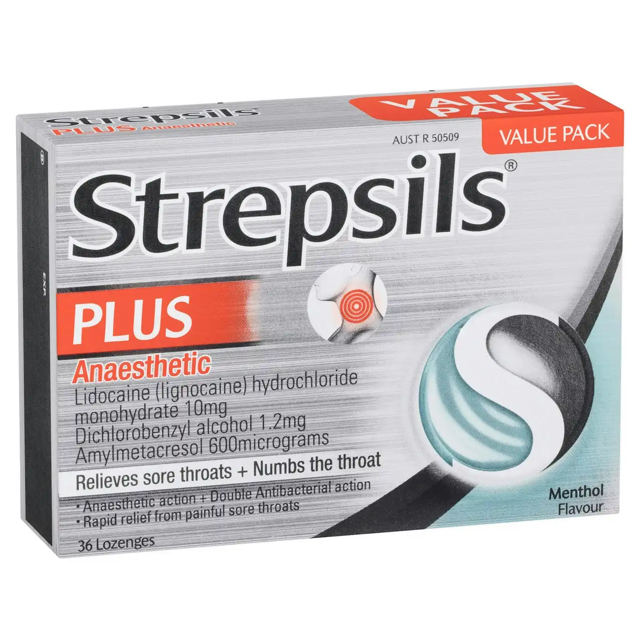 Strepsils Anaesthetic Lozenges Menthol 36 Pack