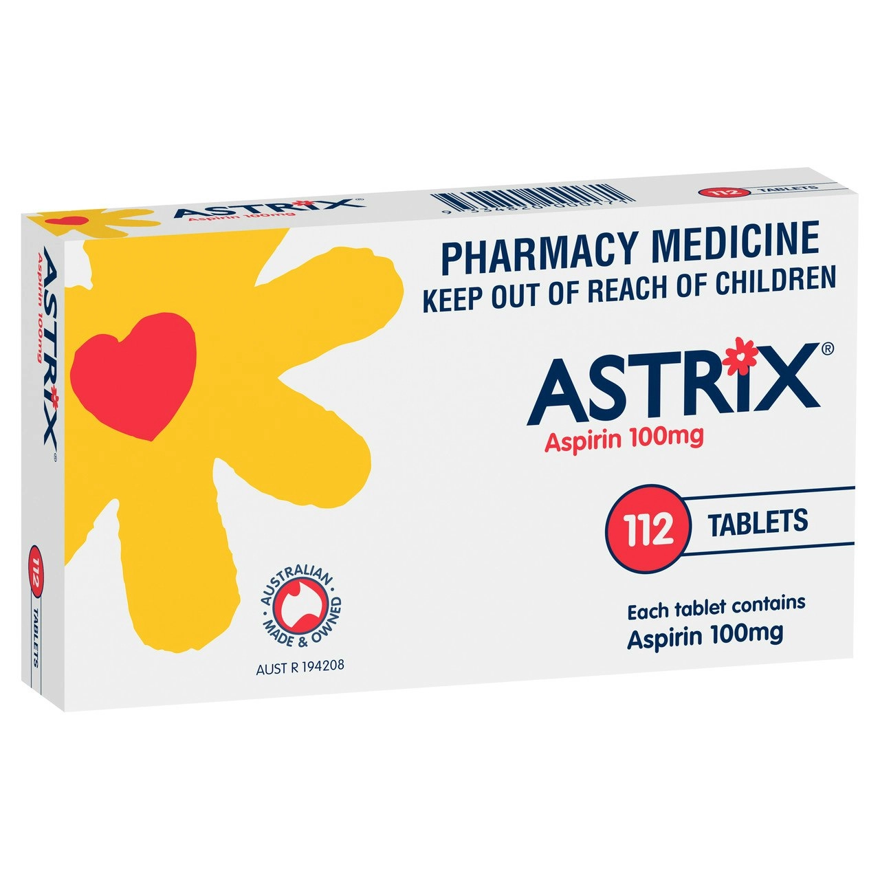 Astrix Aspirin 100mg 112 Tablets