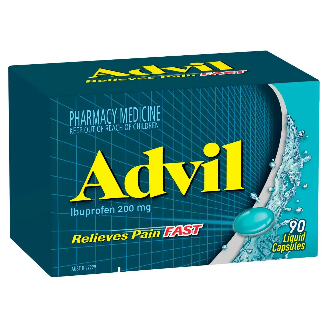 Advil Liquid Capsules for Fast & Effective Pain Relief with Liquid Speed 90 Pack