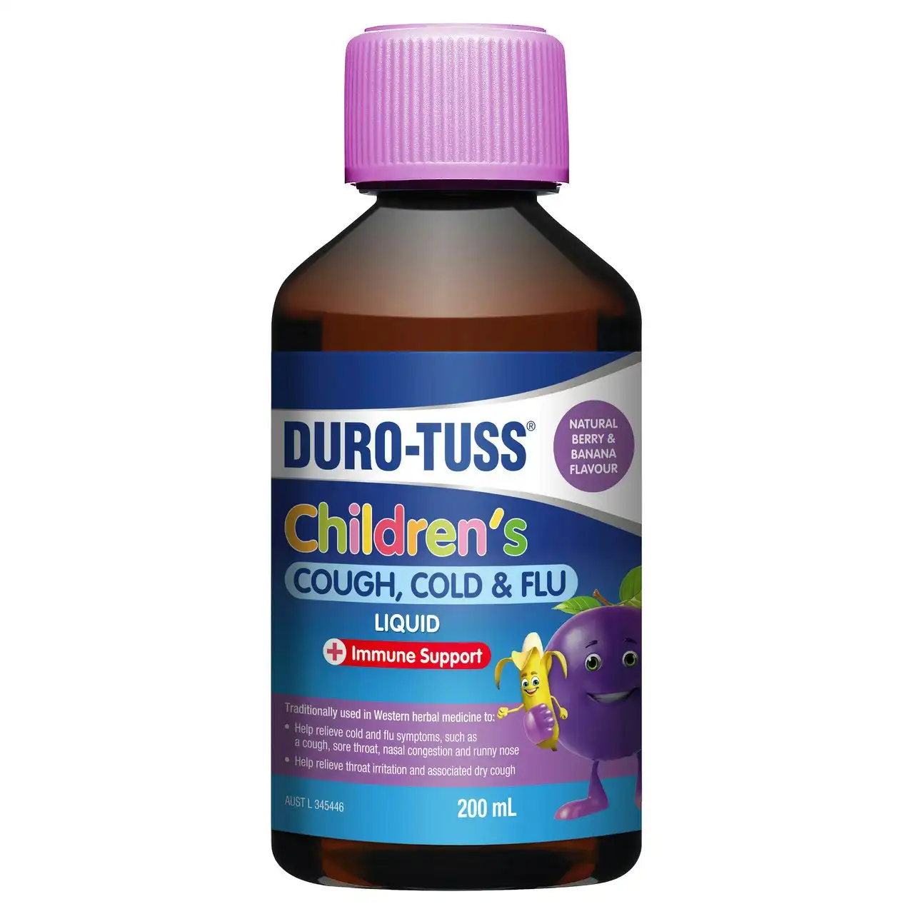 DURO-TUSS Children's Cough, Cold & Flu Liquid 200mL