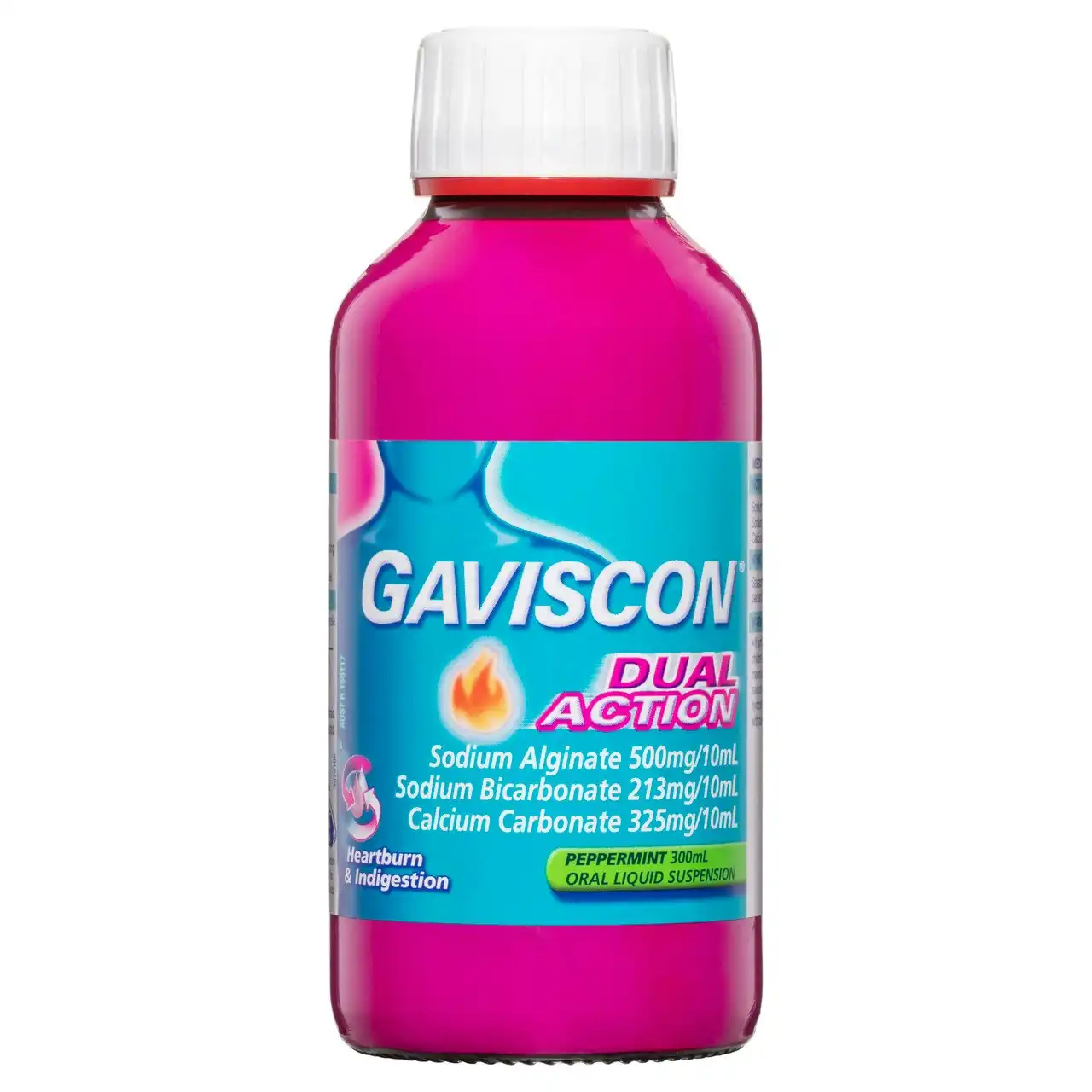 Gaviscon Dual Action Liquid Peppermint 300ml