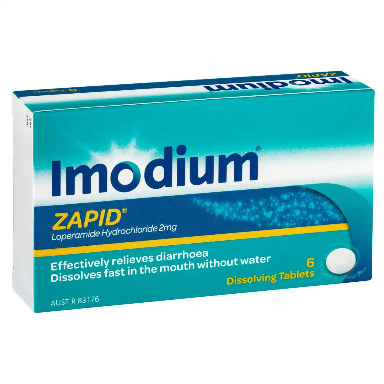 IMODIUM Zapid Diarrhoea Relief Dissolving Tablets 6 Pack