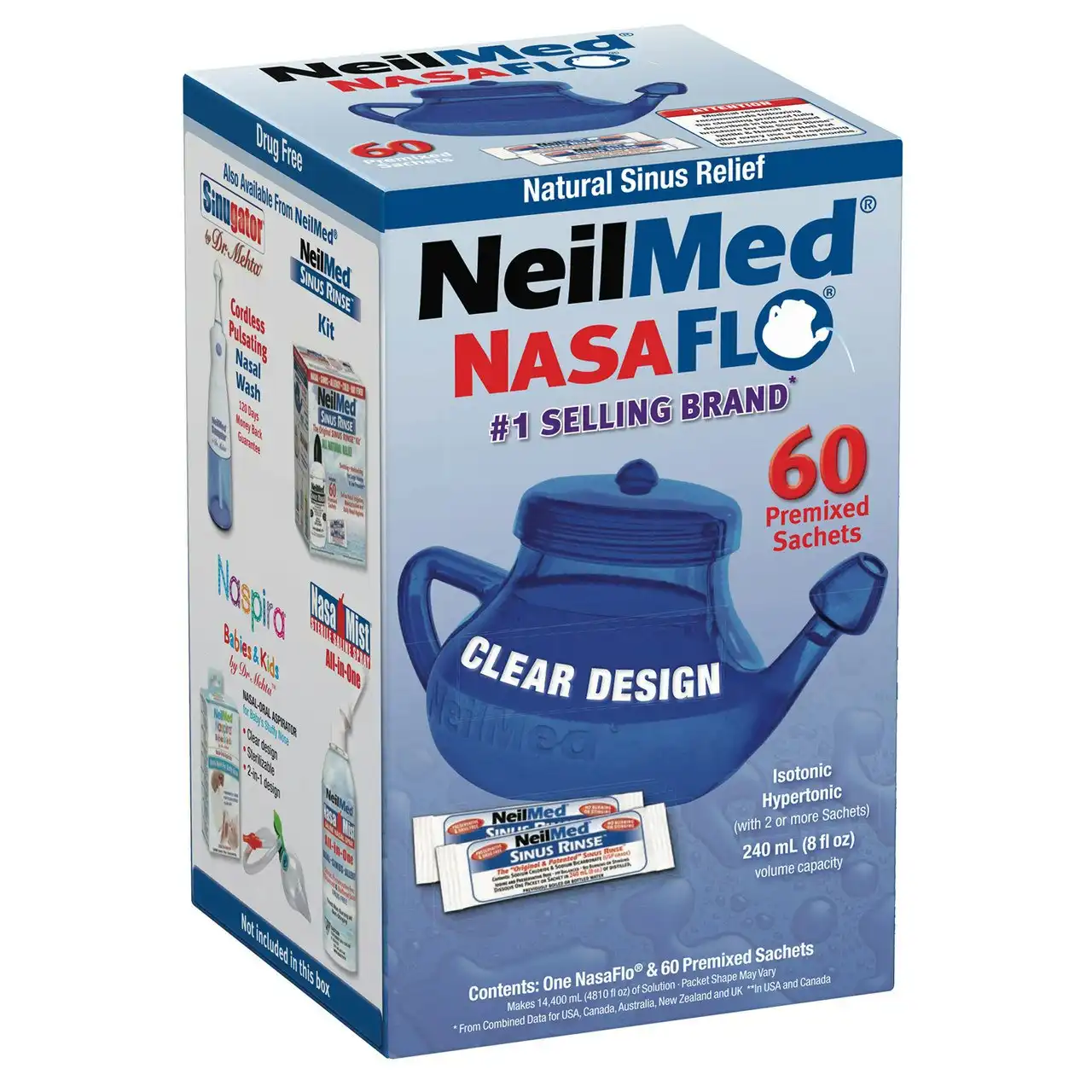 Neilmed Netipot 60 Premixed Sachets