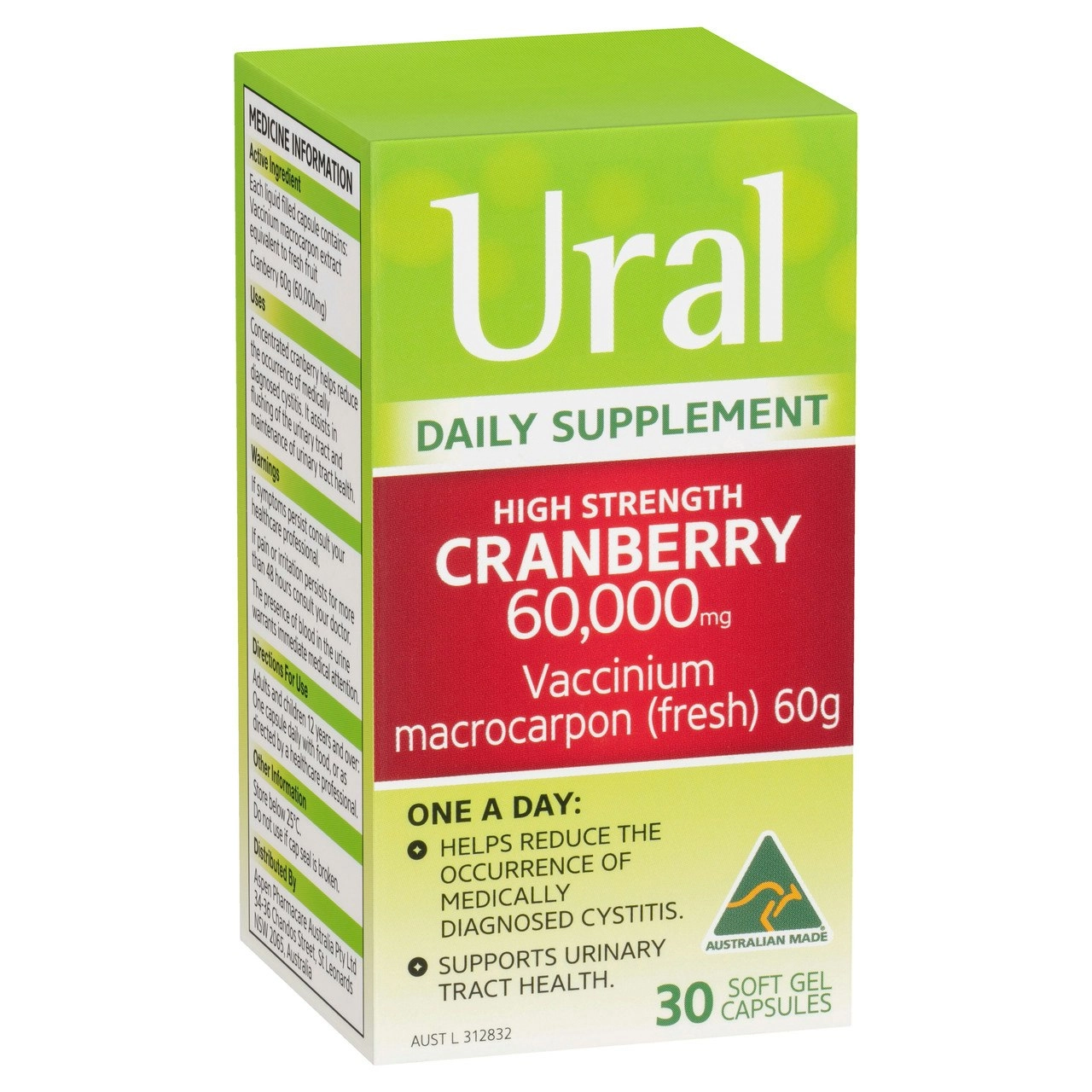 Ural Cranberry Daily Capsules x 30