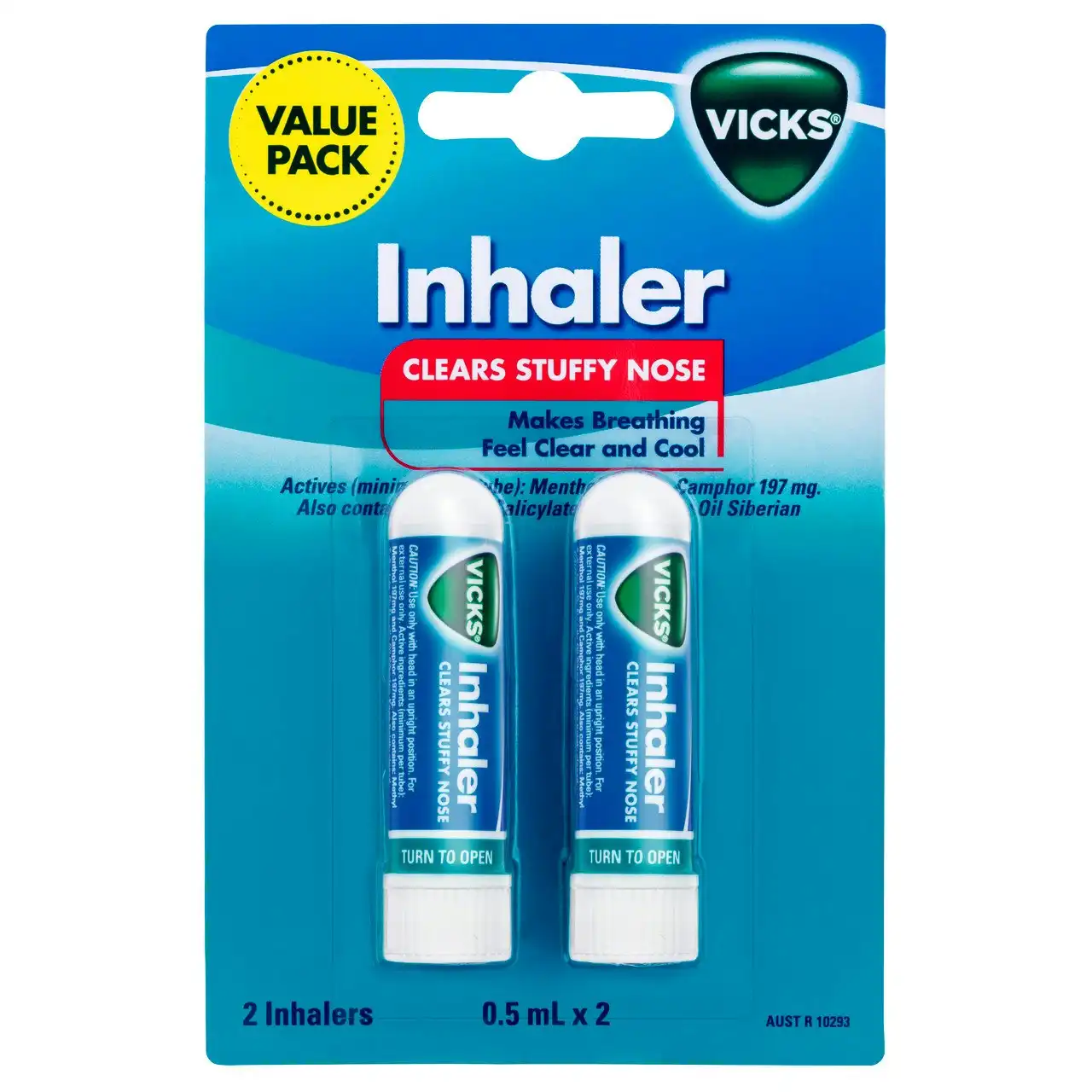Vicks Nasal Decongestant Inhaler 2 Pack