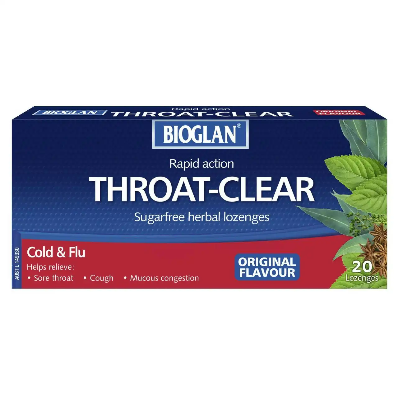 Bioglan Throat Clear Original Flavour Lozenges 20