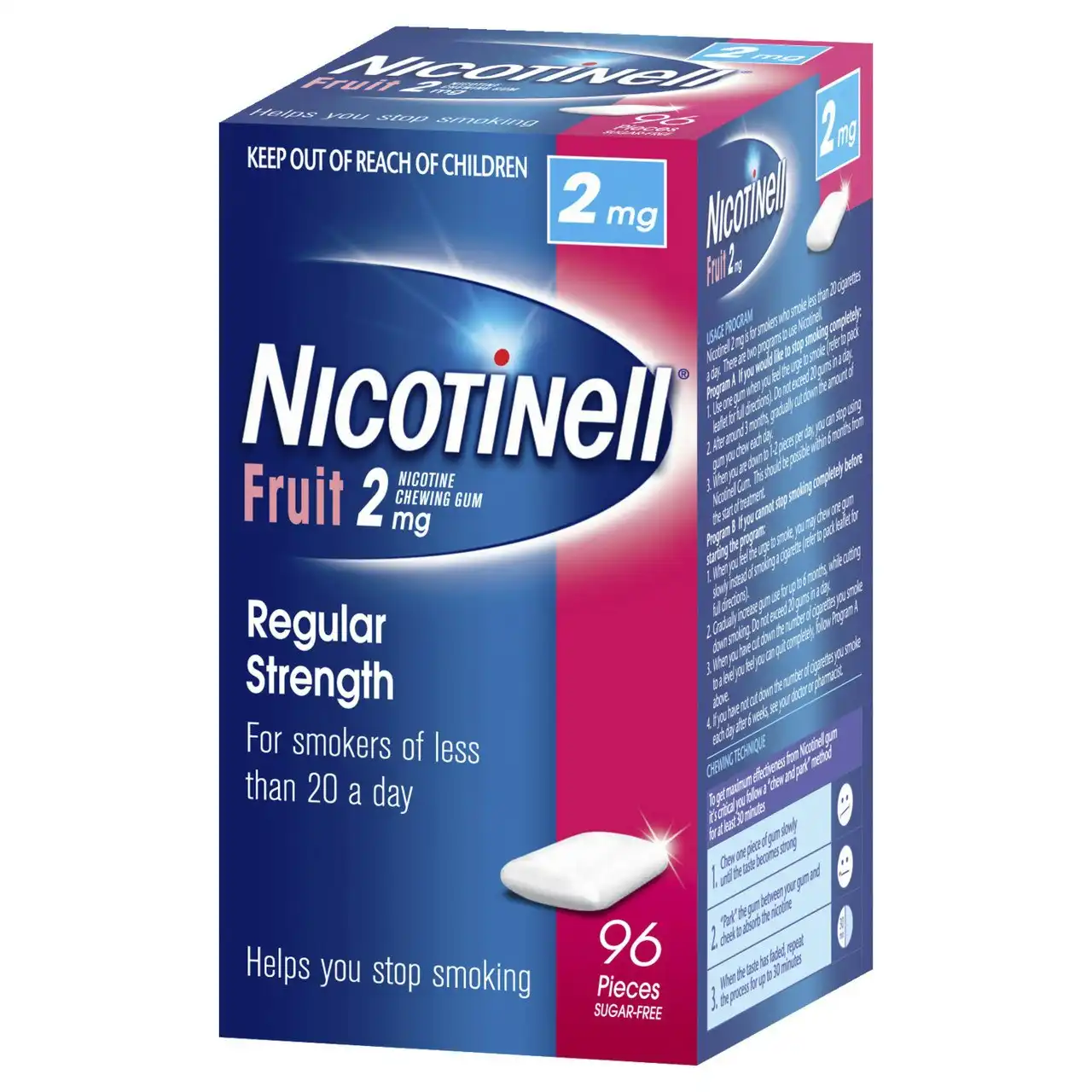 Nicotinell Gum Fruit 2mg 96