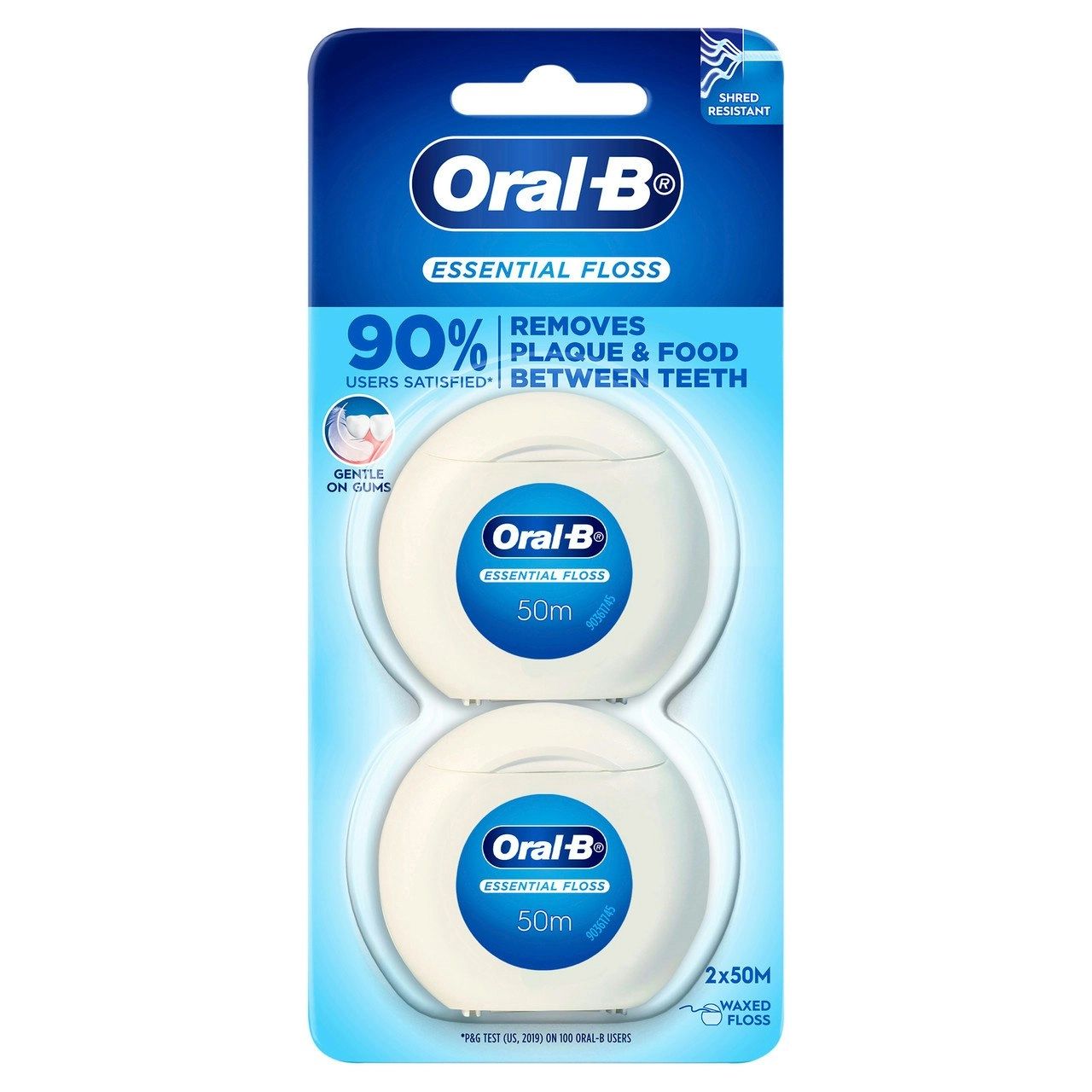 Oral-B Essential Floss Waxed 2x50m