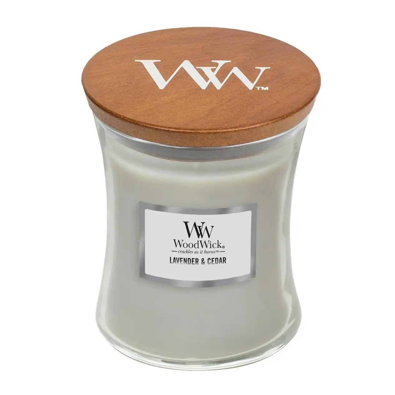 WoodWick Medium Lavender & Cedar Scented Candle