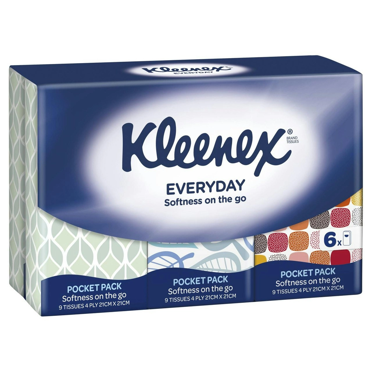 Kleenex Everyday Pocket Pack 4  Ply Facial Tissues 6x9 Pack