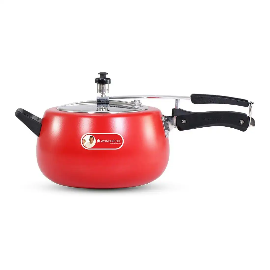 Wonderchef Regalia Inner Lid Pressure Cooker Red 5L