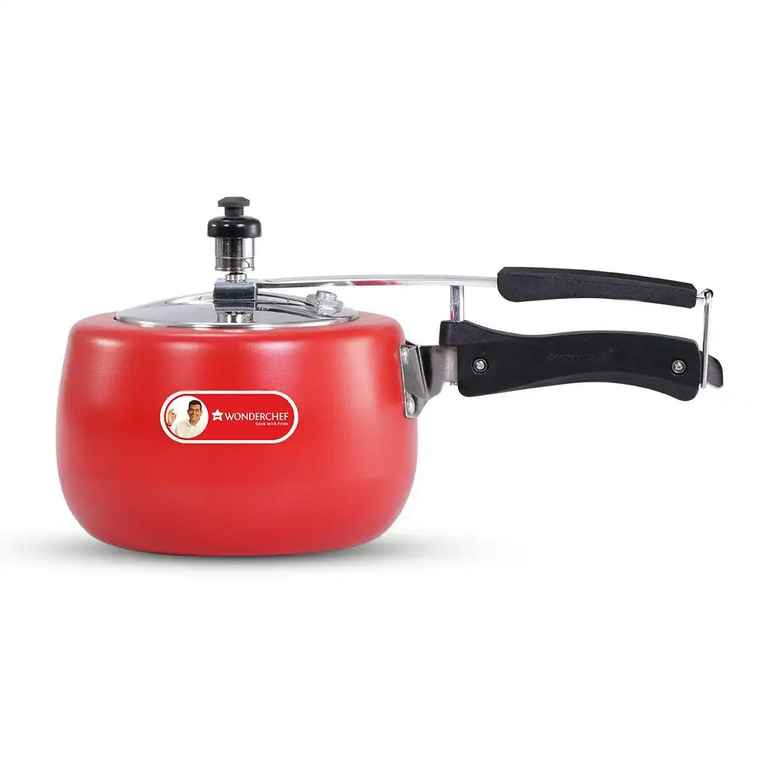 Wonderchef Regalia Inner Lid Pressure Cooker Red 3L