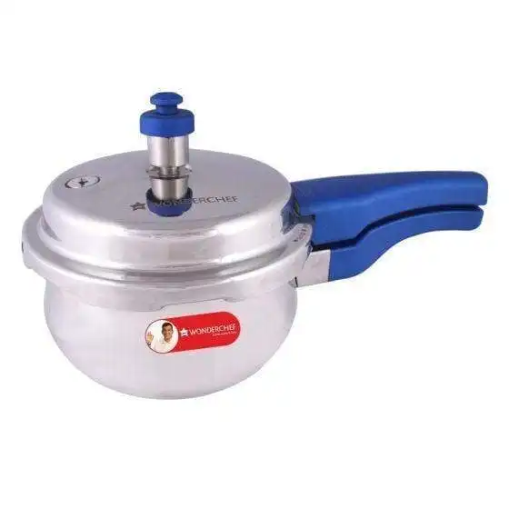 Wonderchef Nigella Pressure Cooker Outer Lid - Stainless Steel Blue Handi  3.5L