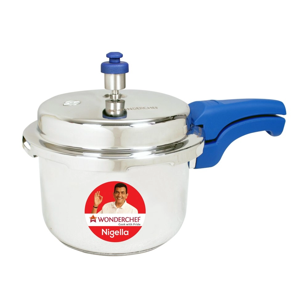 Wonderchef Nigella Pressure Cooker Outer Lid - Stainless Steel Blue 3L