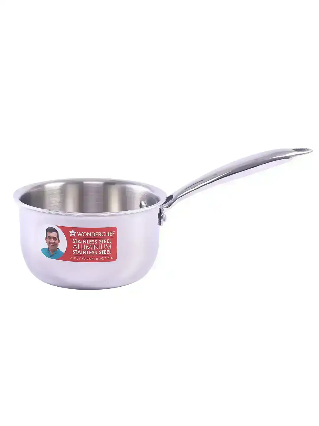 Wonderchef Nigella 3-Ply Stainless Steel Kadhai 24cm