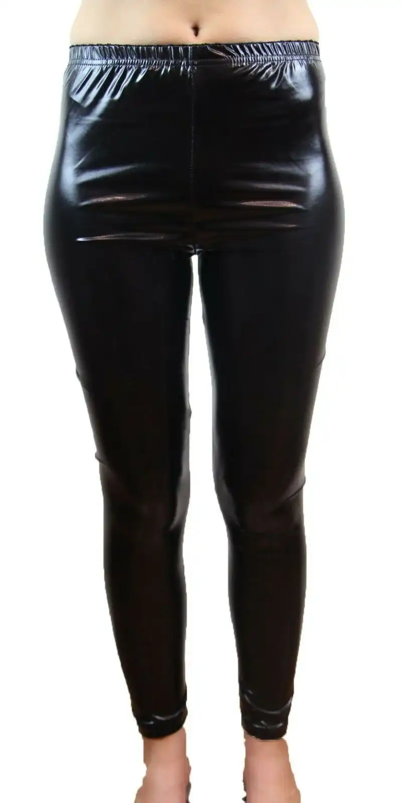 Shiny Metallic Leggings Womens Pants Ladies Black, Australian Fashion  Boutique