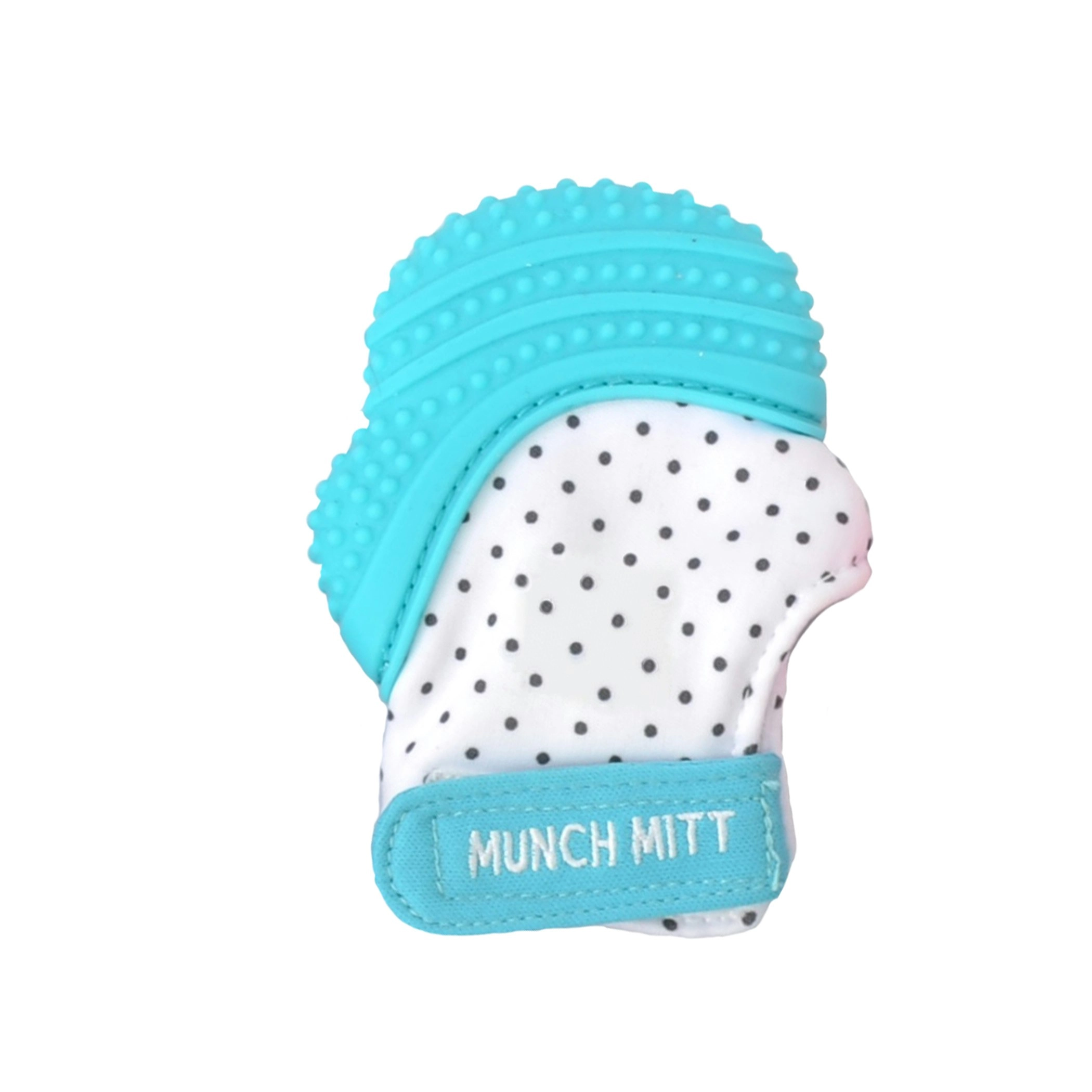 Malarkey Munch Mitt Teething Mitten Aqua Blue