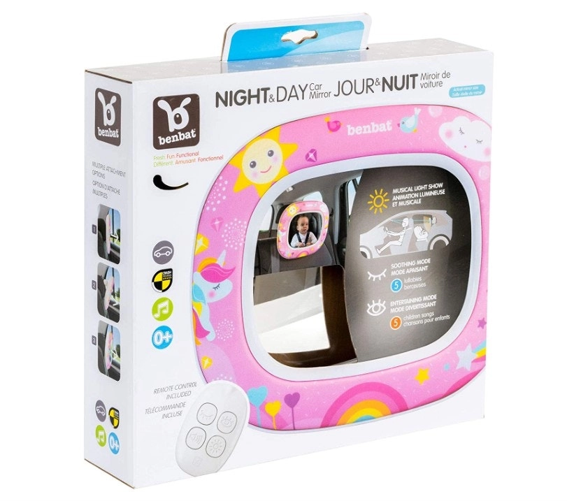 Benbat Night & Day Car Mirror - Magical Unicorn