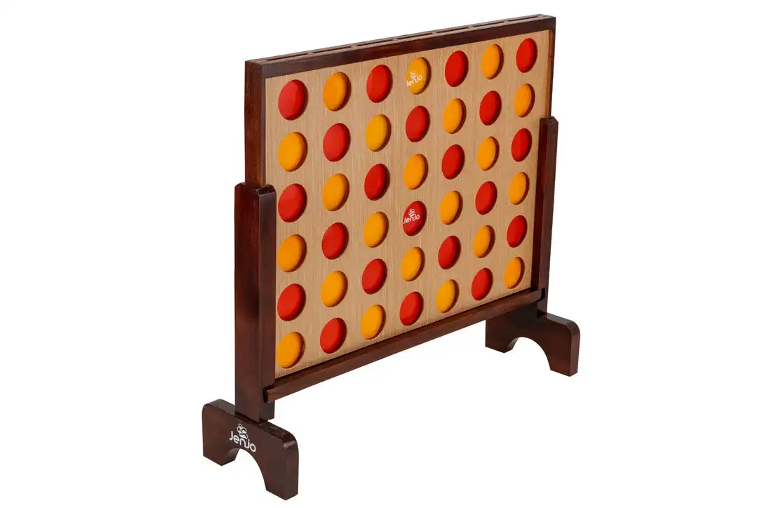 Mega4 Hardwood Connect Four In A Row Game Set 75x79cm