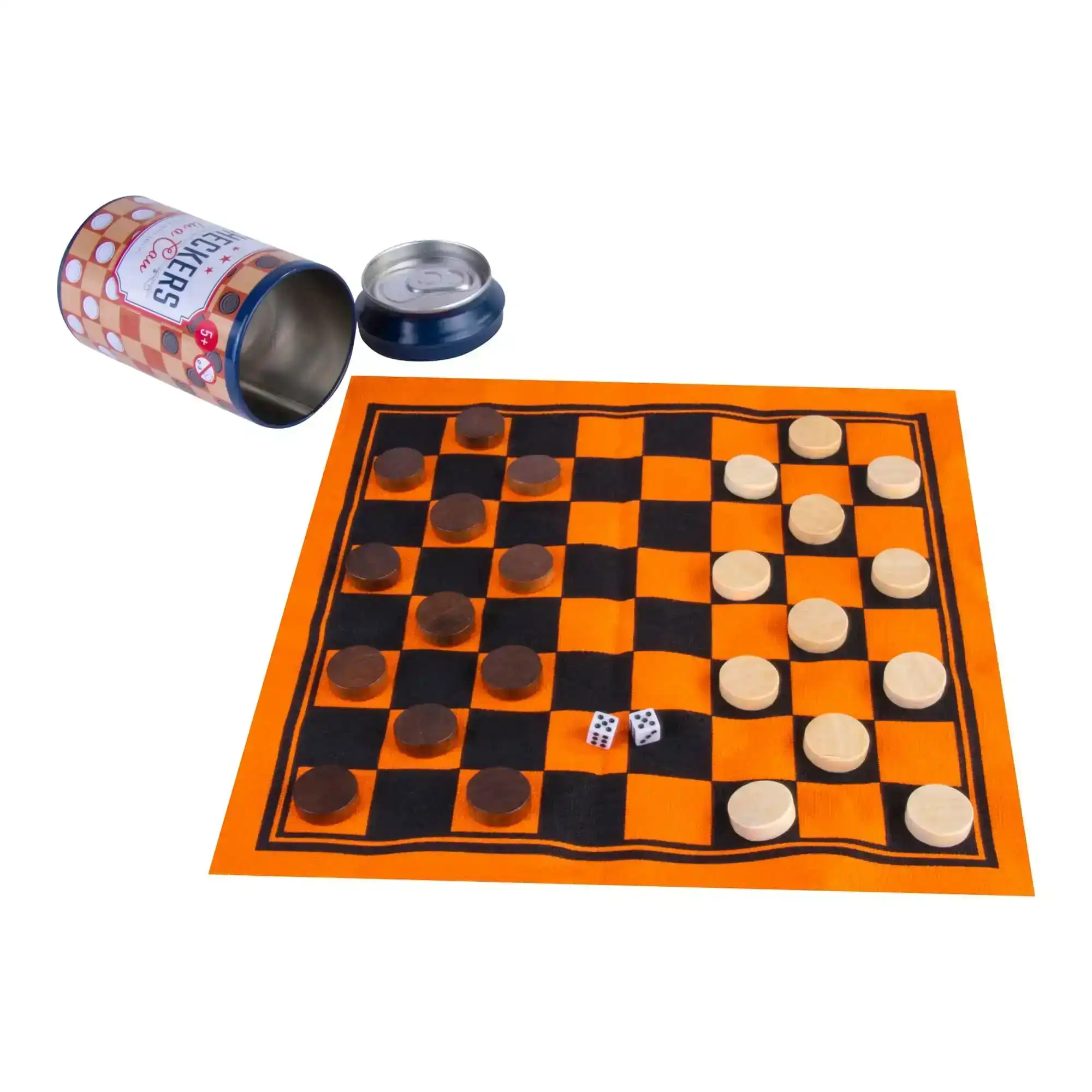 Cardinal 3 Games in 1 Set, Travel Tin, Open Box, Checkers, Chess &  Tic-Tac-Toe