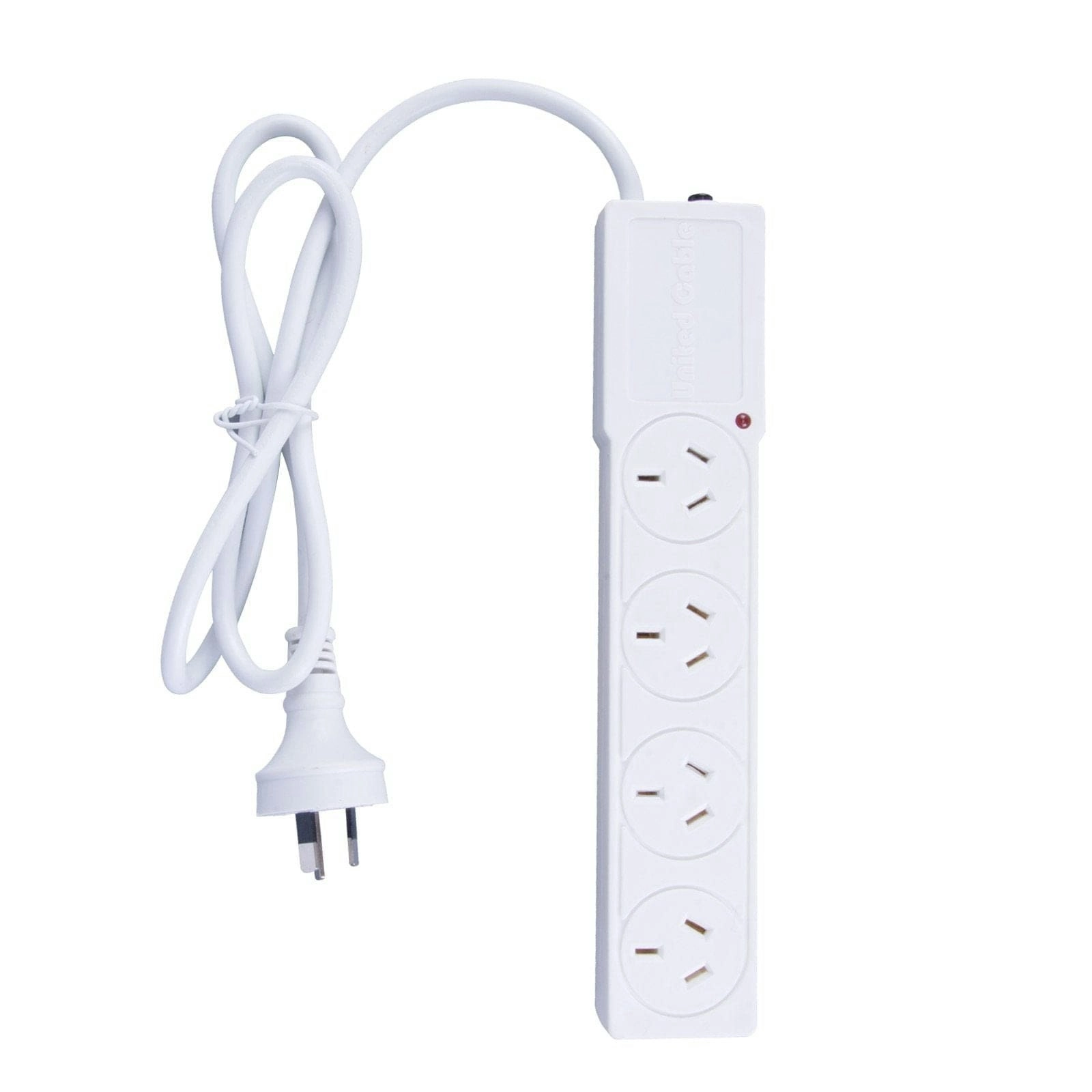 4 Outlet Powerboard With Surge Protection 1M Lead Cable