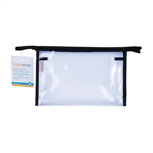 Waterproof PVC Clear Zippered Carry Pouch