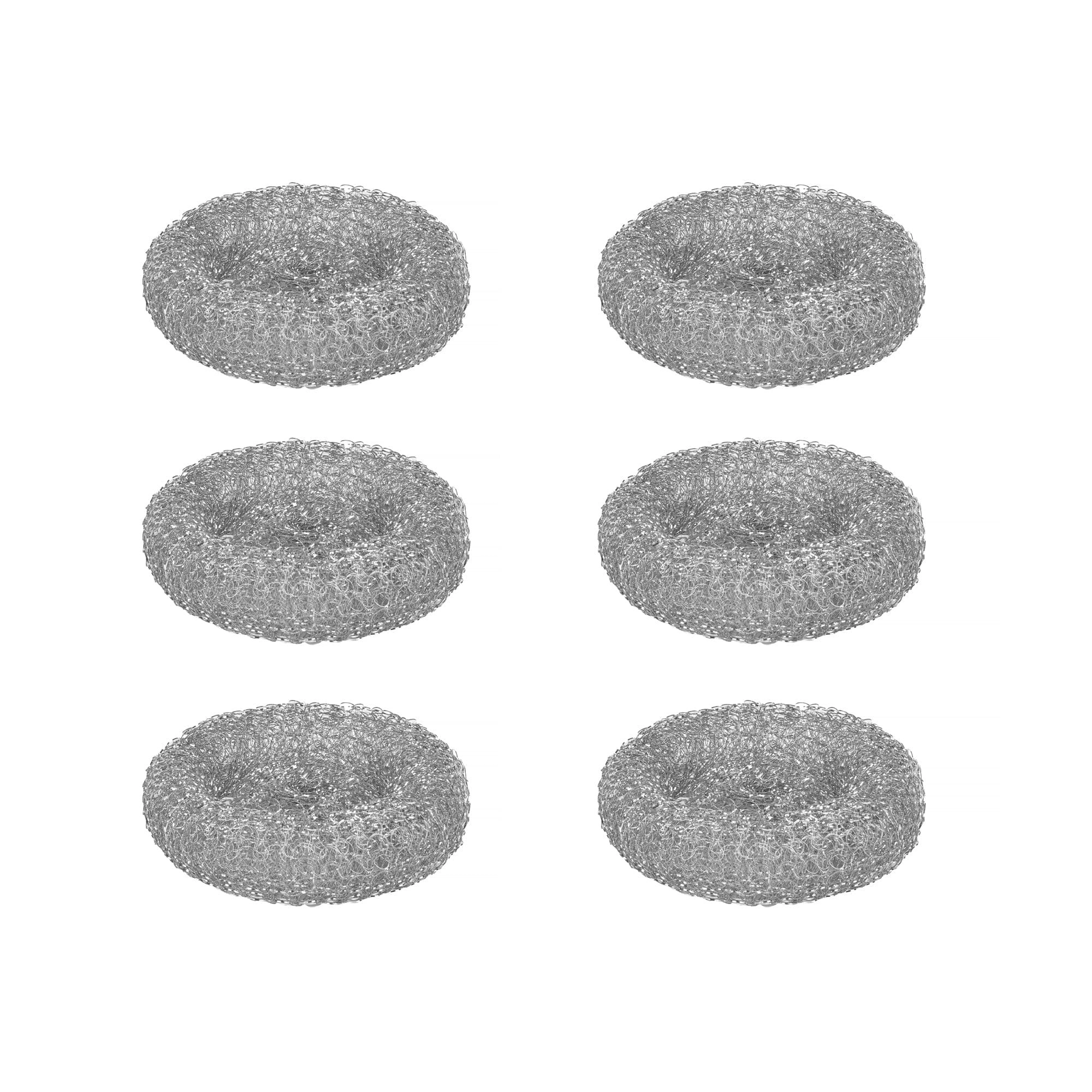 6 Pack Household Cleaning Stainless Steel Jumbo Scourers