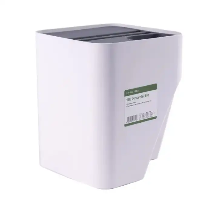 18L Stackable Plastic Kitchen Trash Bin Household Classification Storage Box