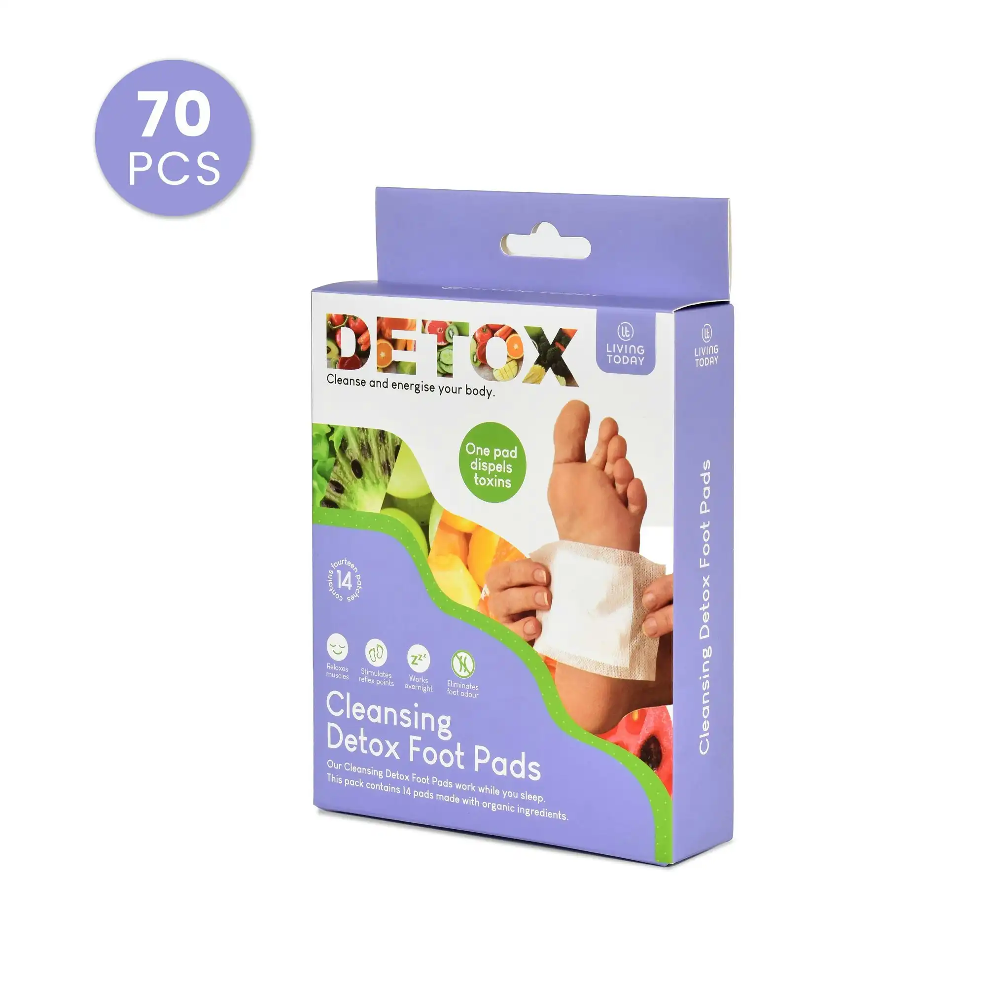 70 Pack The Cleansing Detox Foot Pads Patches