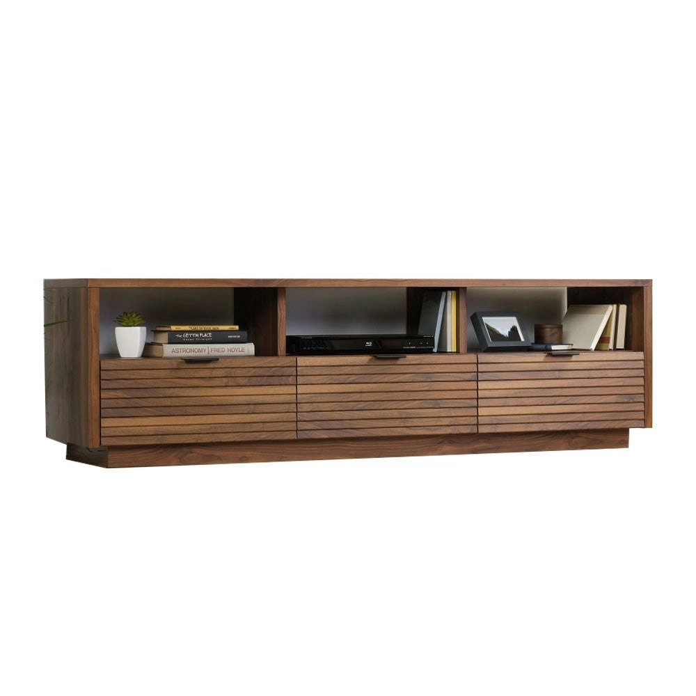 Design Square Hank Lowline Entertainment Unit TV Stand W/ 3-Drawers - Grand Walnut