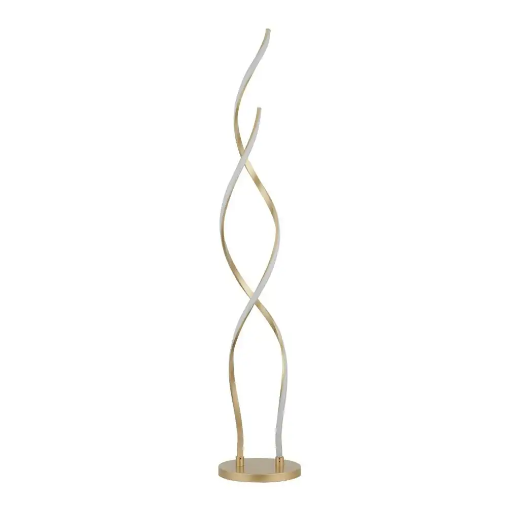 Margaret LED Modern Elegant Spiral Floor Lamp Reading Light - Gold