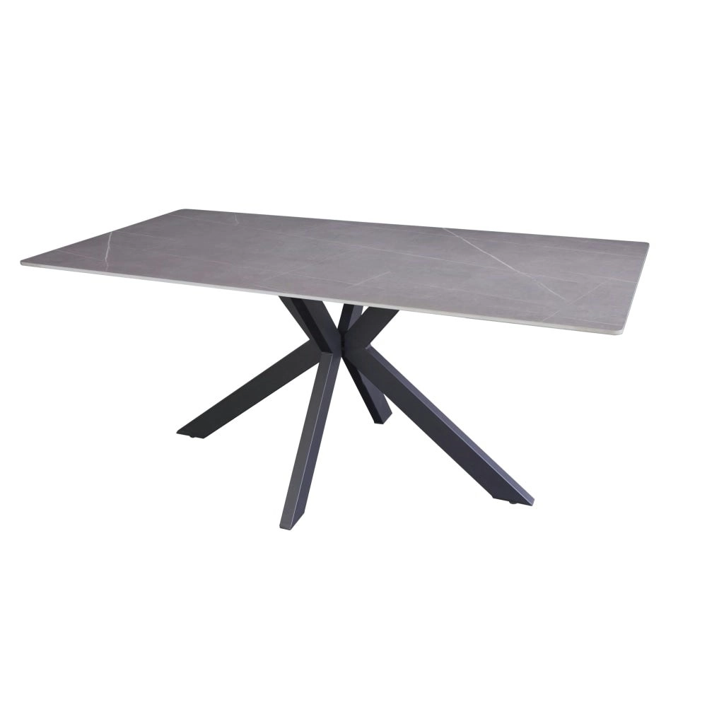 Raimon Furniture Marion Rectangular Modern Ceramic Kitchen Dining Table 180cm - Bulgarian Grey