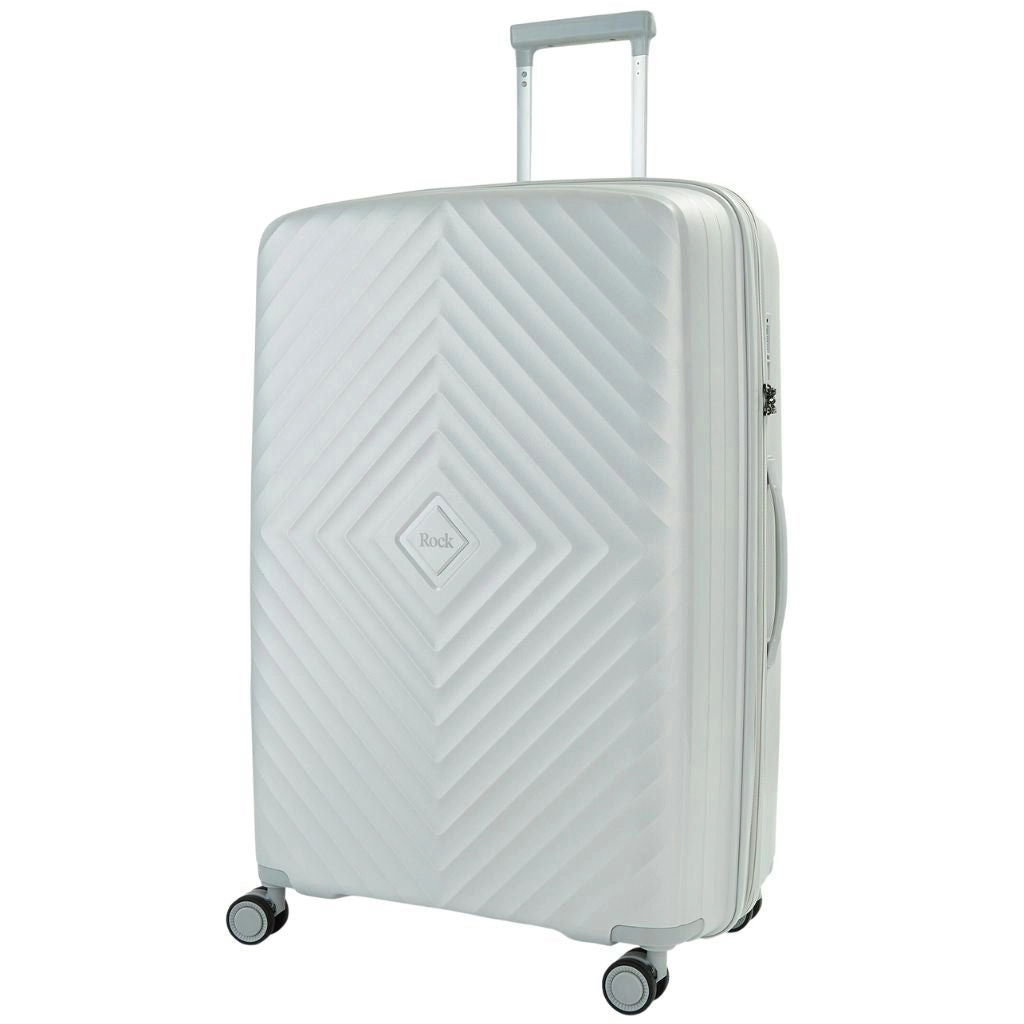 Rock Infinity 73cm Large Expander Hardsided Suitcase - Pearl