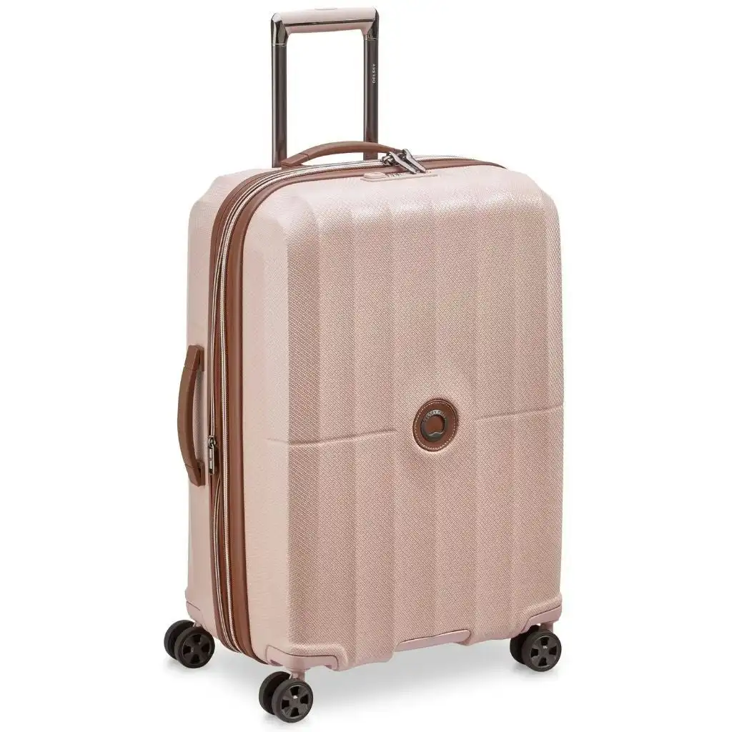 DELSEY St Tropez 67cm Expandable Medium Luggage - Pink