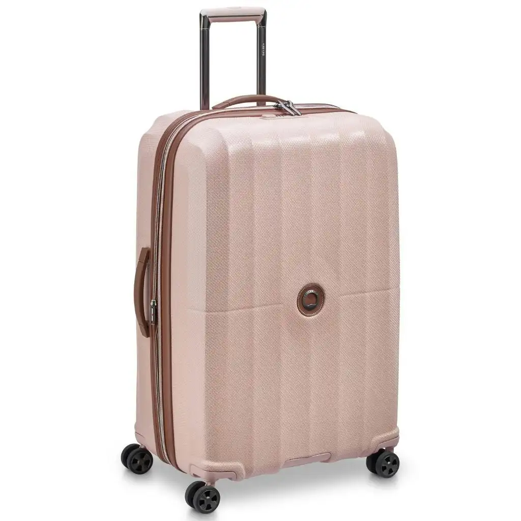 DELSEY St Tropez 77cm Expandable Large Luggage - Pink