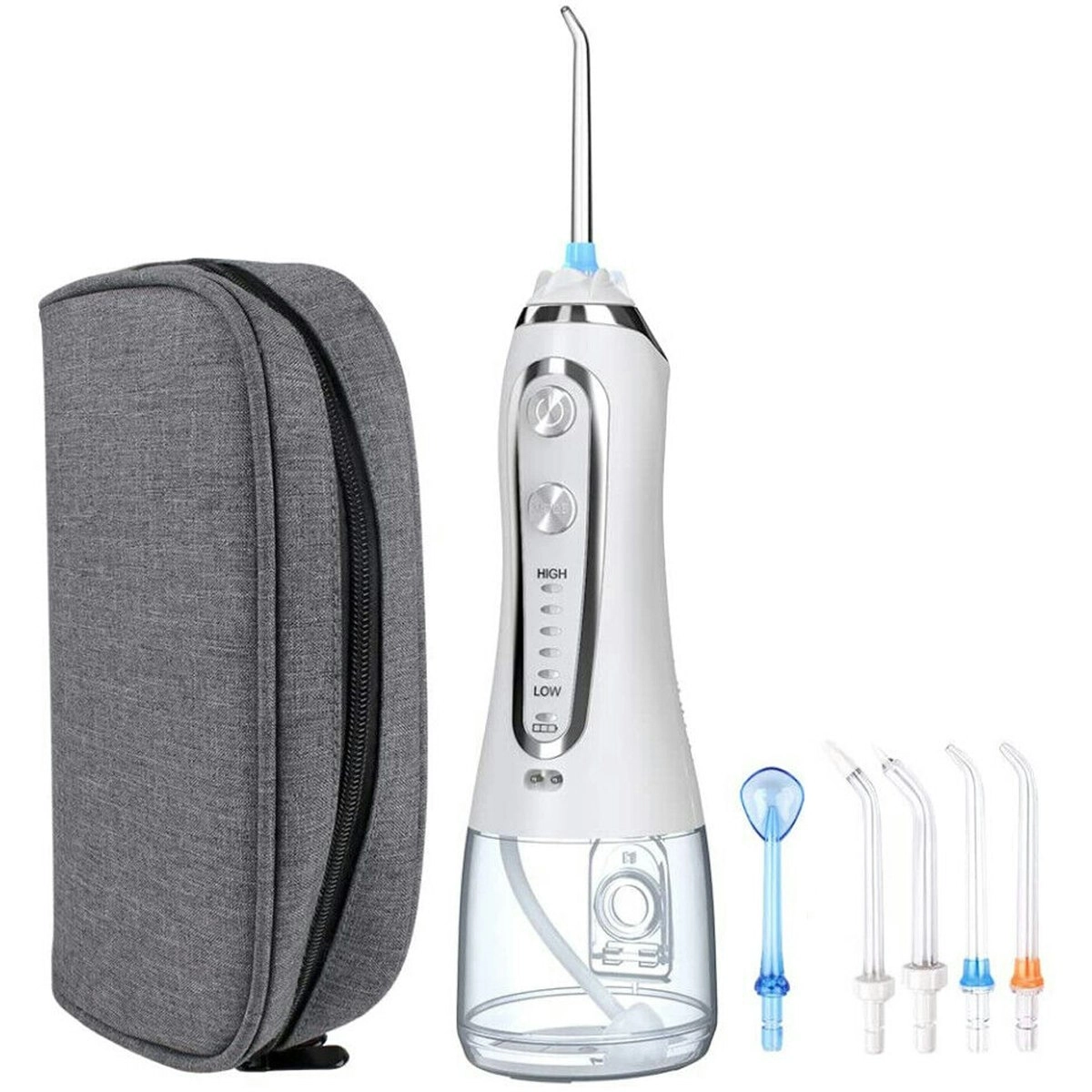 Todo Rechargeable Water Dental Jet Pick Flosser 5 Mode 110 PSI 2000mAh 3.7V Travel Oral Irrigator