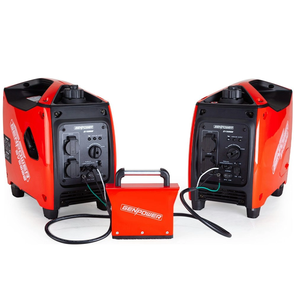 2 x Genpower 2200W Portable Power Generator with Bonus Parallel Kit