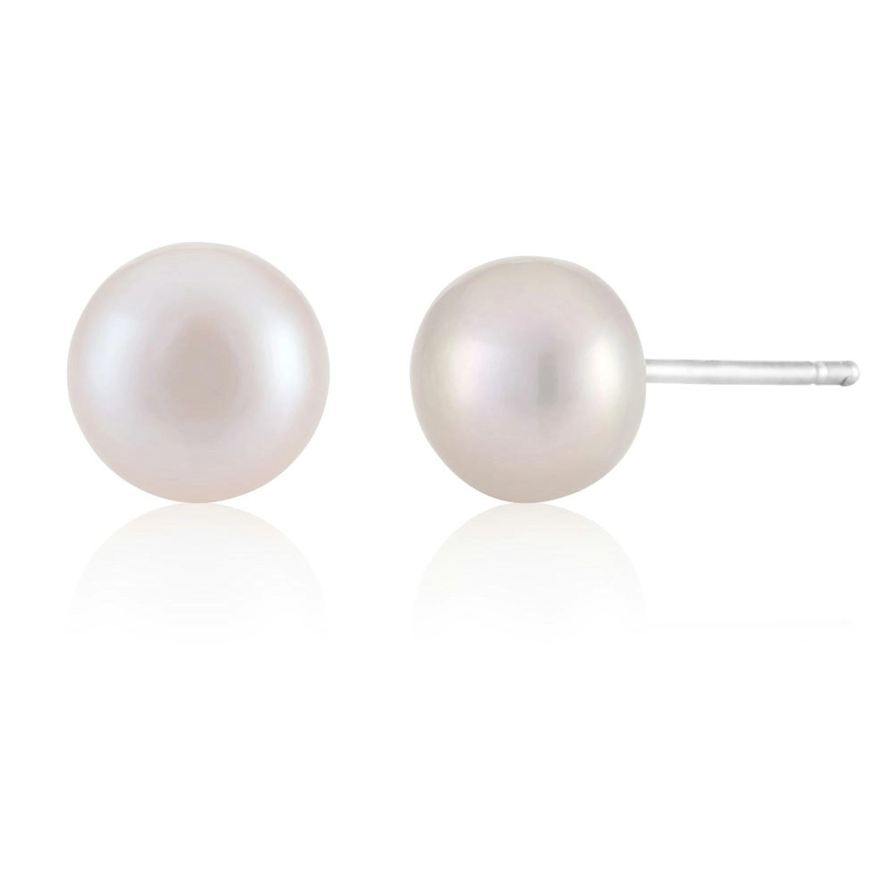 Pink Freshwater Pearl Stud Earrings