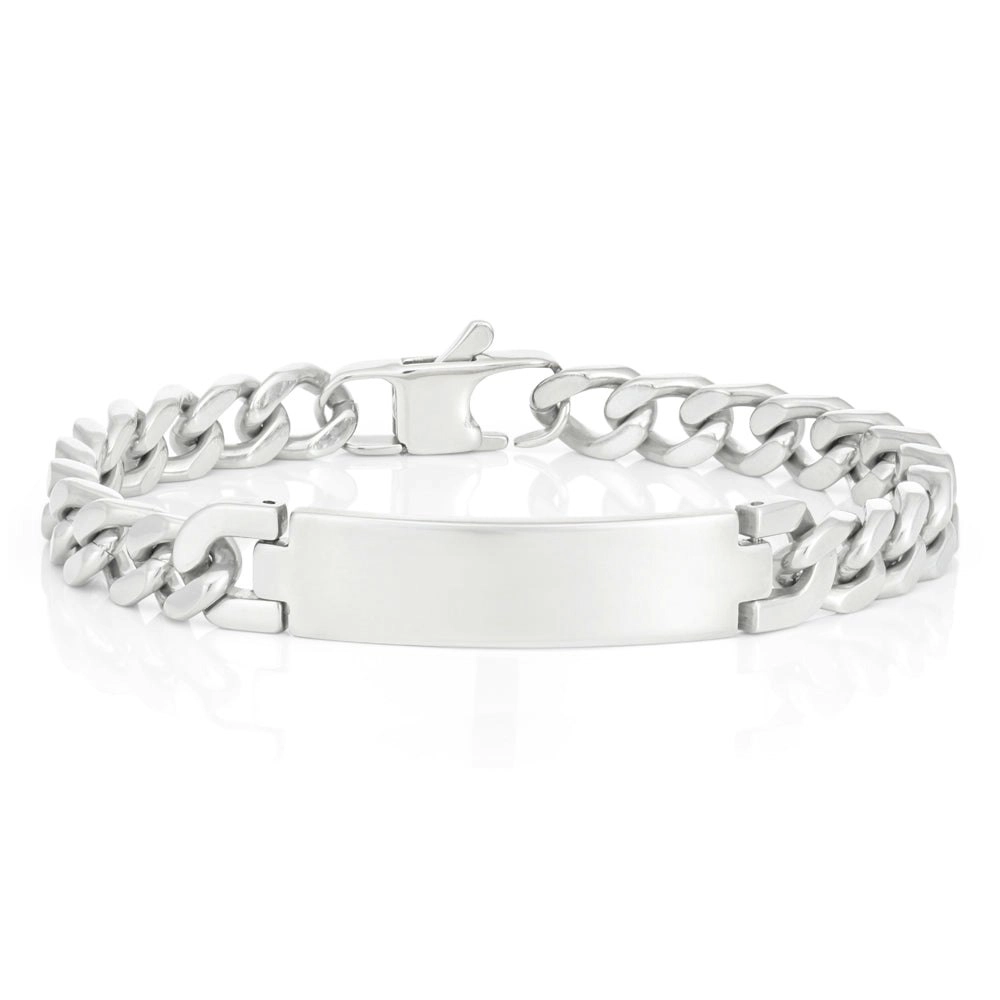 Stainless Steel Curb ID Bracelet