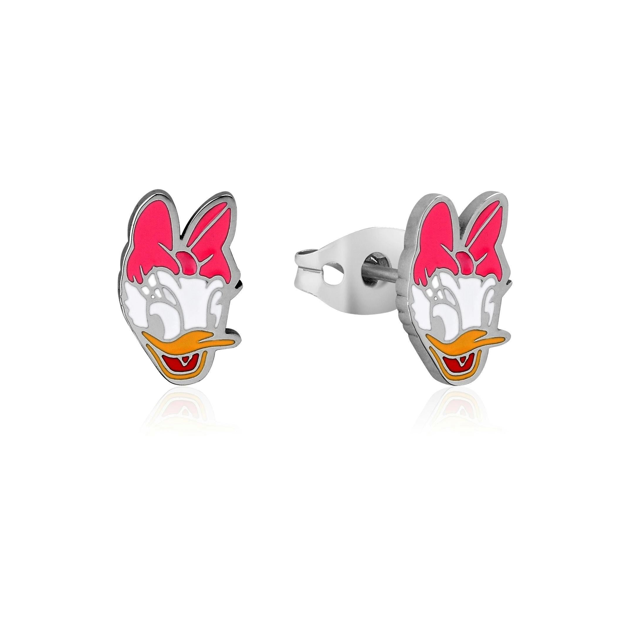 Disney Stainless Steel 11mm Animated Daisy Duck Stud Earrings