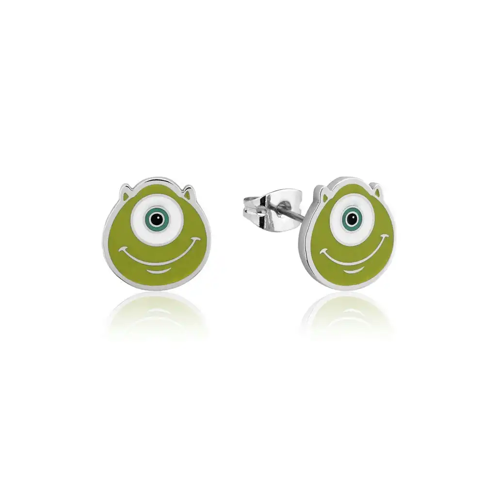 Disney Monster Inc Stainless Steel  Mike Wazowski Stud Earrings