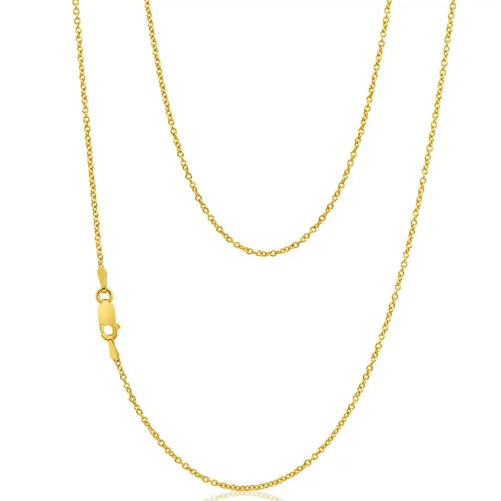 9ct Superb Yellow Gold Silver Filled Belcher Chain