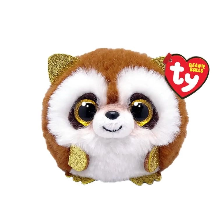 Ty Beanie Ball Pickpocket Brown Raccoon