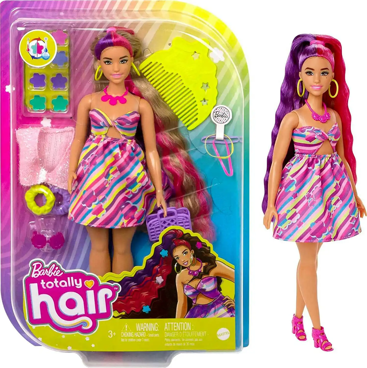 Barbie Totally Hair Flower-Themed Doll