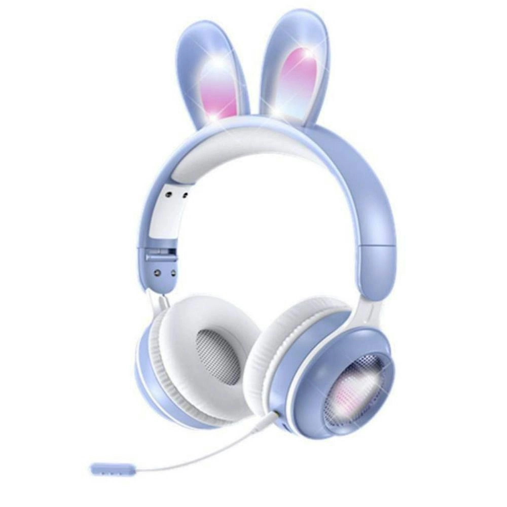 Cute Foldable RGB Luminous Wireless Bluetooth Headset With Microphone