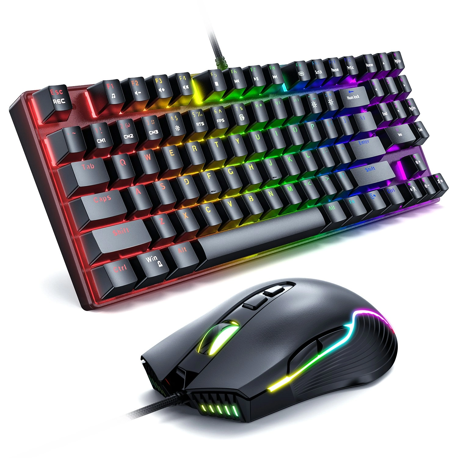 Onikuma G26 + CW905 RGB Mechanical Keyboard and Optical Mouse Bundle