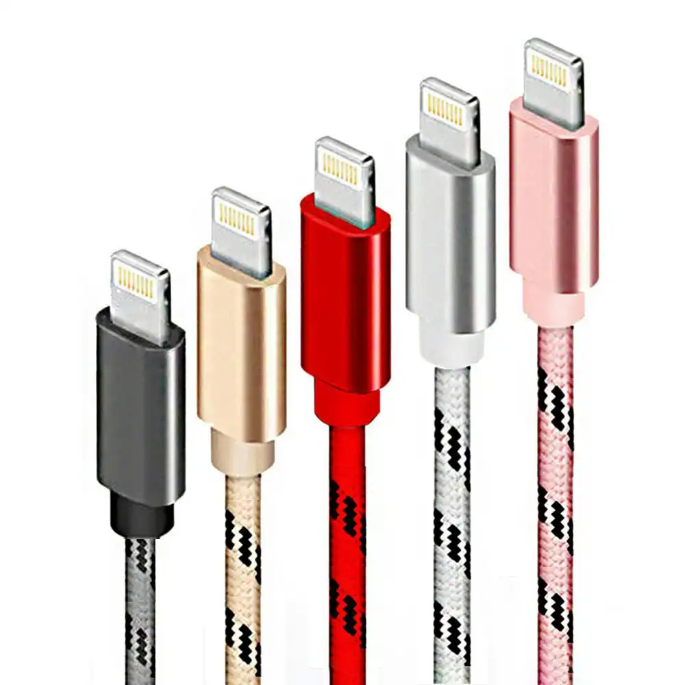 Five Pack of Braided Universal  Cables for iPad or iPhone