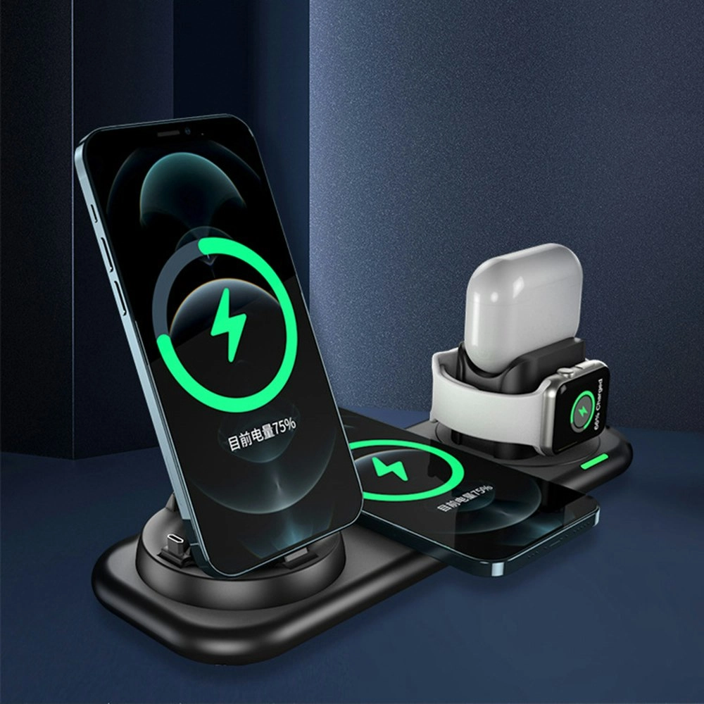 All-In-One Multi-Function Wireless Charger Watch Headphone Stand